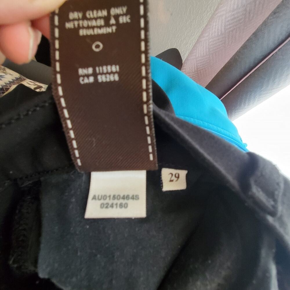 7 for all mankind black stretchy "the skinny" pants  Size 29 GUC - Picture 4 of 9